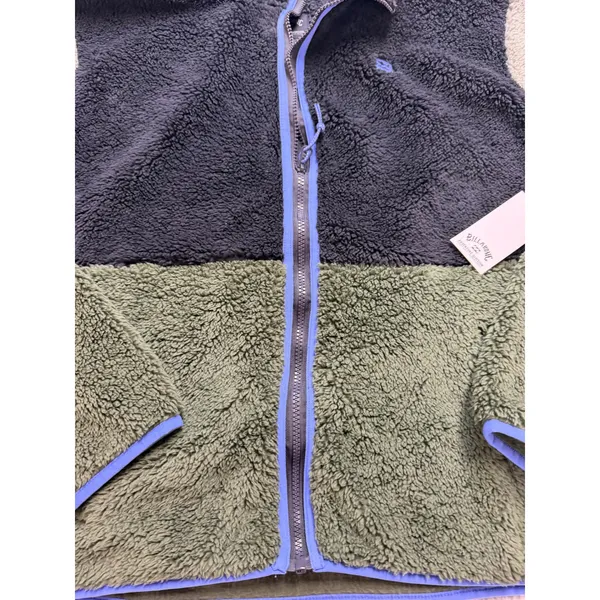 Billabong Adventure Division Switchback Zip Fleece Jacket‎ Green Black womens M - Image 4