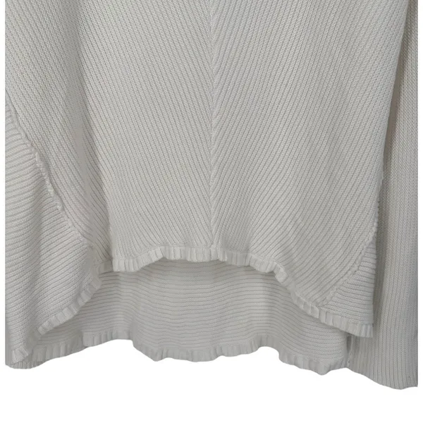 Free People La Brea Oversized V-Neck Chunky Long Sleeve Knit Sweater Size Medium - Image 9
