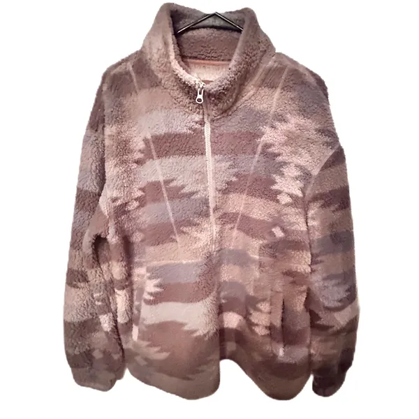 Koolaburra by UGG Cozy Southwestern Half Zip Fleece Pullover Jacket Women's XL - Image 3
