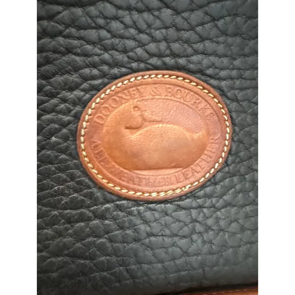 Dooney & Bourke Vintage All Weather Leather Crossbody Bag Black British Tan - Image 3