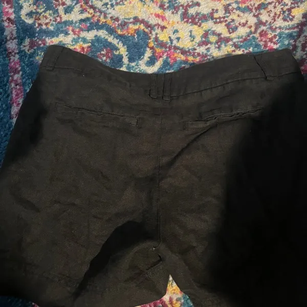Free People Chelsea Linen Shorts‎ Black Size 0 - Image 9