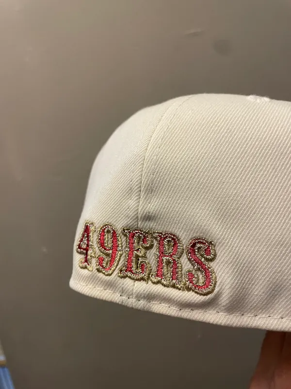 New Era Myfitteds San Francisco 49ers Super Bowl 30th anniversary patch size 7 1/8 brand new - Image 4