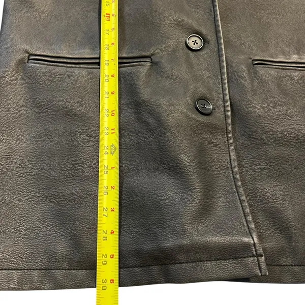 Urban Outfitters Oversized Faux Leather Blazer Jacket Size L Dad Grunge Punk - Image 8