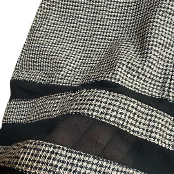 NEW Forever 21 Houndstooth Black Dark Academia Grunge Witchy Goth Mini Dress - Image 4