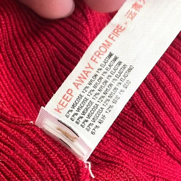 Free people red fitted cross cross back sweater - Image 8