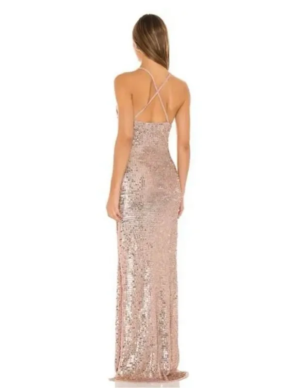 Retrofete Marie Dress In Rose Gold Size XS/S - Image 2