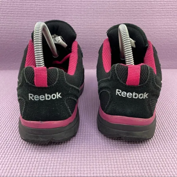 Reebok‎ RB454 Anomar Safety Work Shoes Sneakers Black Pink 6 - Image 5