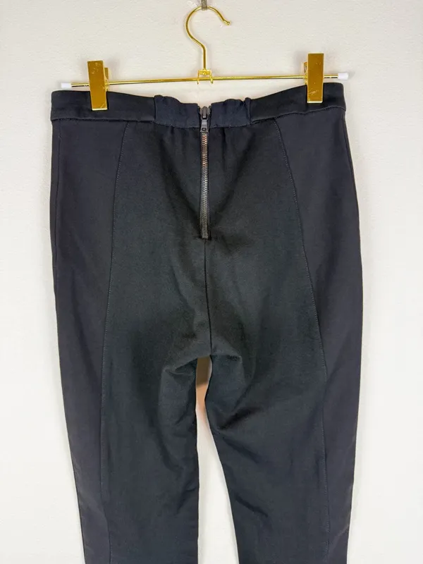 Alice + Olivia Employed Black Seam Front Stretch Leggings Pants Size 0 - Image 7
