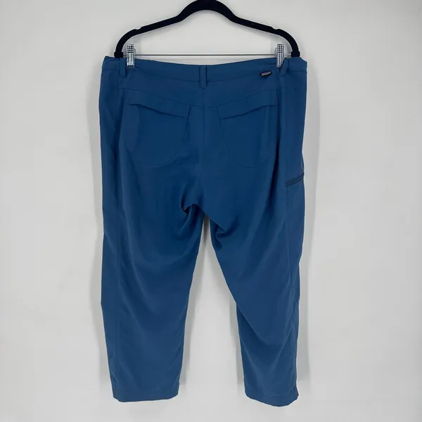 Patagonia Happy‎ Hiker Capri Pants Womens 14 Blue Hiking Outdoor Trail Gorpcore - Image 12