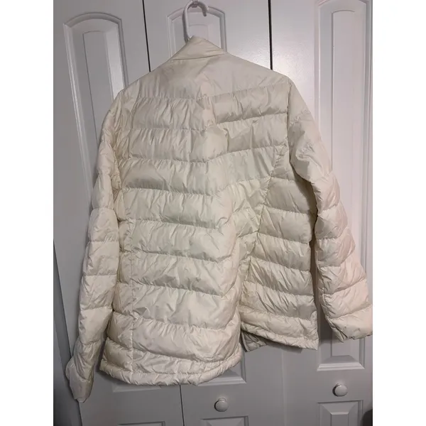 Eddie Bauer Puffer Jacket EB650 White Down Insulated Quilted Gorpcore L - Image 9