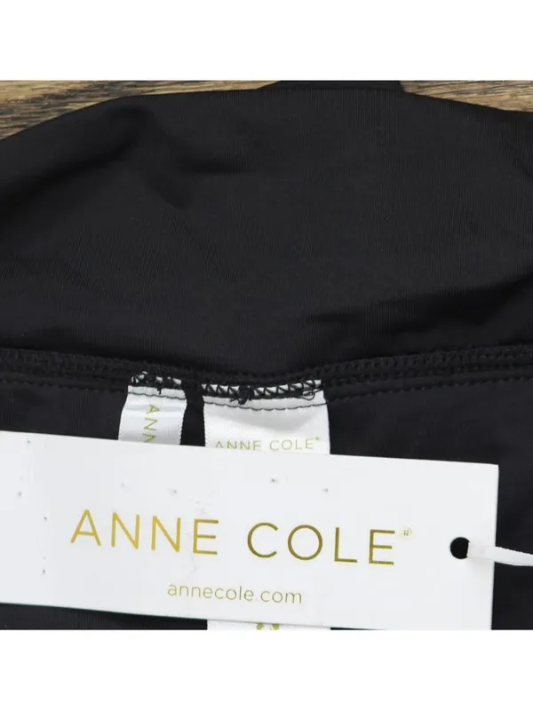 NWT Anne Cole Skirted Bikini Bottom With Built-In Brief MYPB41401 Black 16W - Image 5
