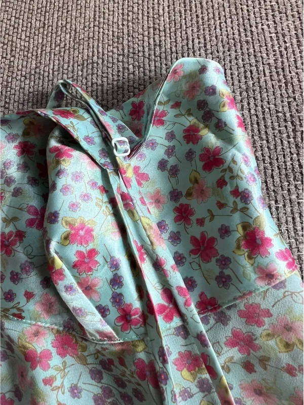 Vintage Victoria’s Secret Silk Wrap Top - Image 5