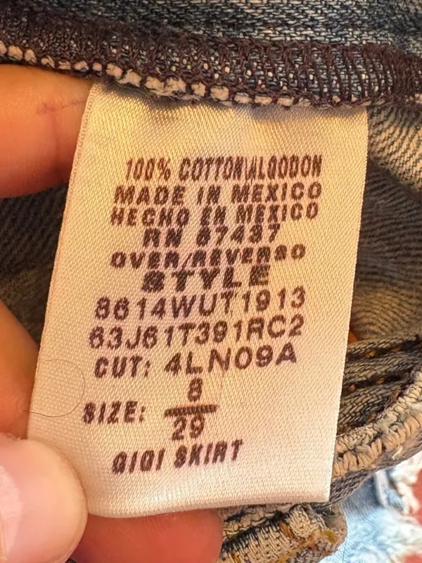 Y2K 2000's Polo Ralph Lauren denim Gigi mini skirt - Image 4