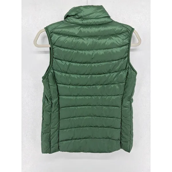 Uniqlo Womens Puffer Vest‎ Ultra Light Down Green Quilted S - Image 3