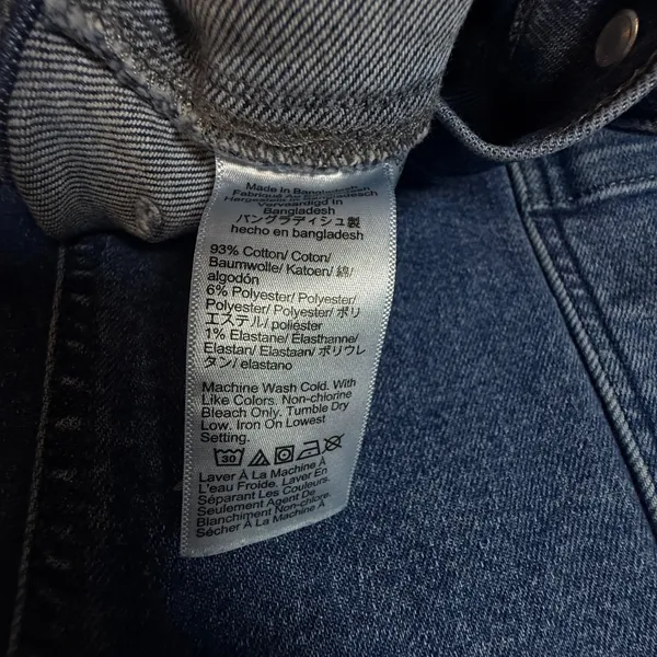 J.Crew Straight Leg‎ Cargo Jeans Medium Wash Blue Utility Denim 31P Petite - Image 8