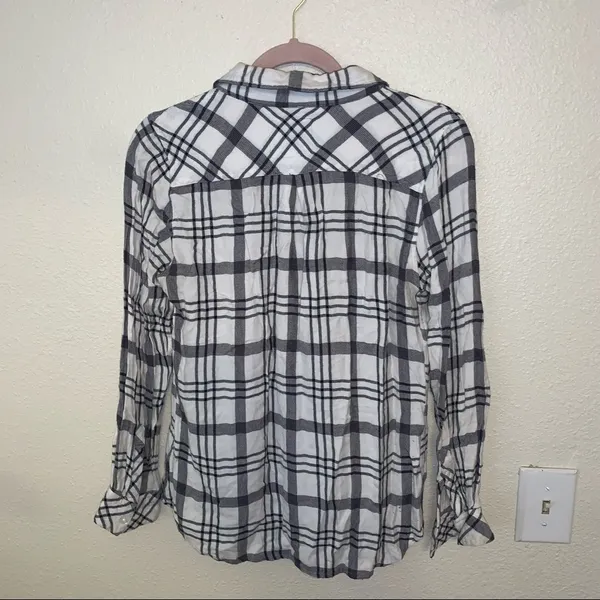 Rails White and Black Plaid Soft Flannel Shirt - Image 10