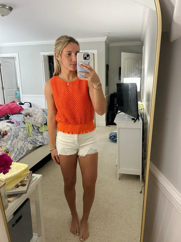 Sedge Tank Top Orange Size XS - Image 2