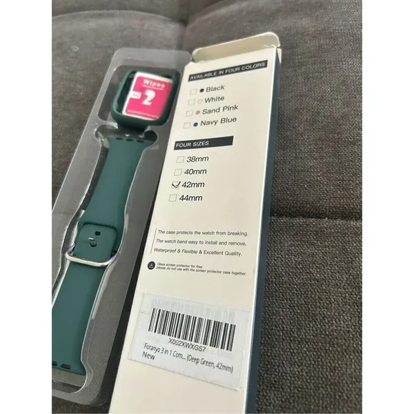 Apple Watch bang with screen protector fits 1-6 plus Se - Image 2