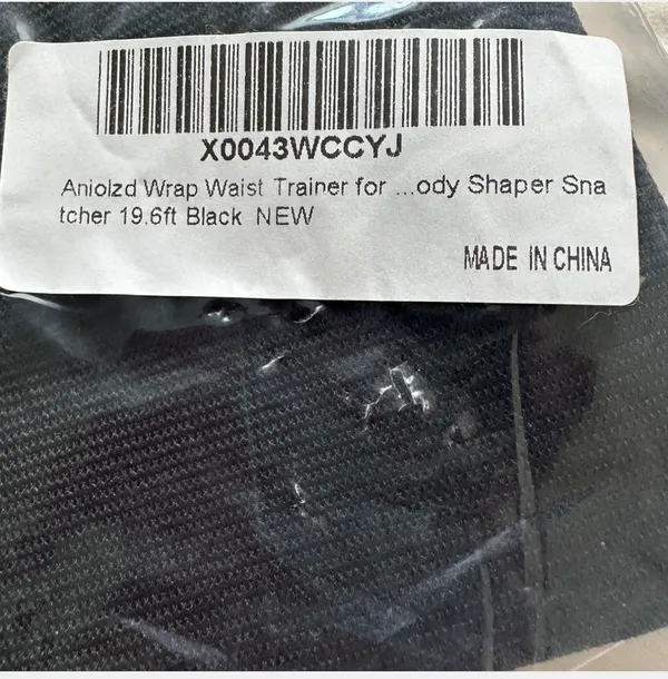Black high waisted shape wear wrap trainer Size none - Image 9