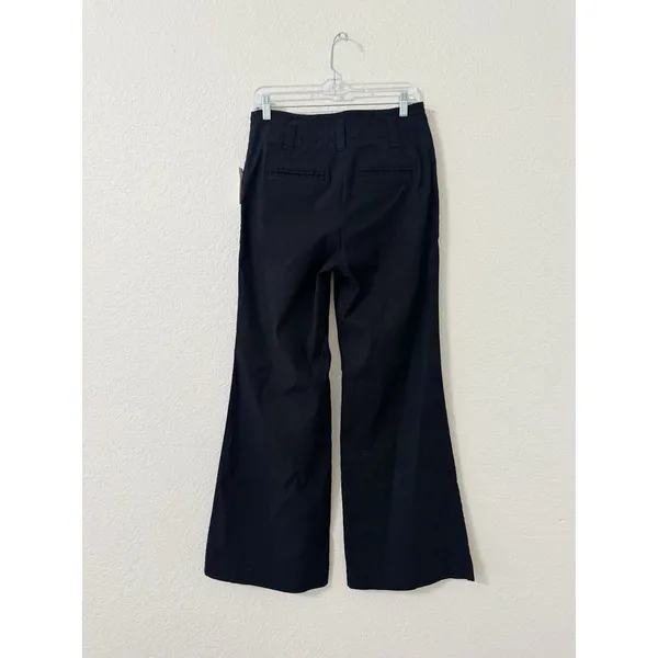 Anthropologie Maeve The Naomi Wide Leg Pants Black High Rise NWT Size 8 - Image 3