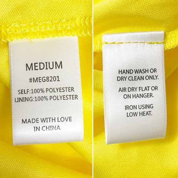 NWT Meghan LA Aphrodite Maxi Dress Size Medium Yellow Halter Ruffle Slit Gown - Image 13