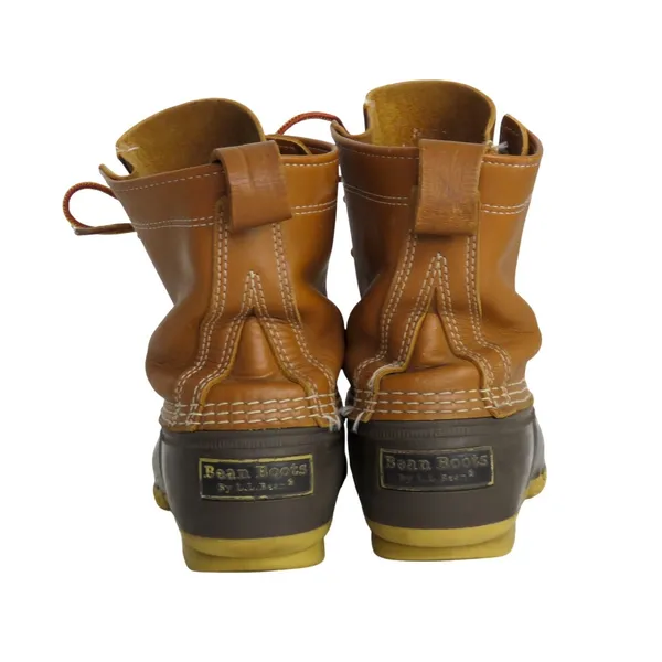 L.L. Bean Women’s Bean Boots 8” Lace Up Tan Brown Gum Boots Size 7 Classic - Image 5