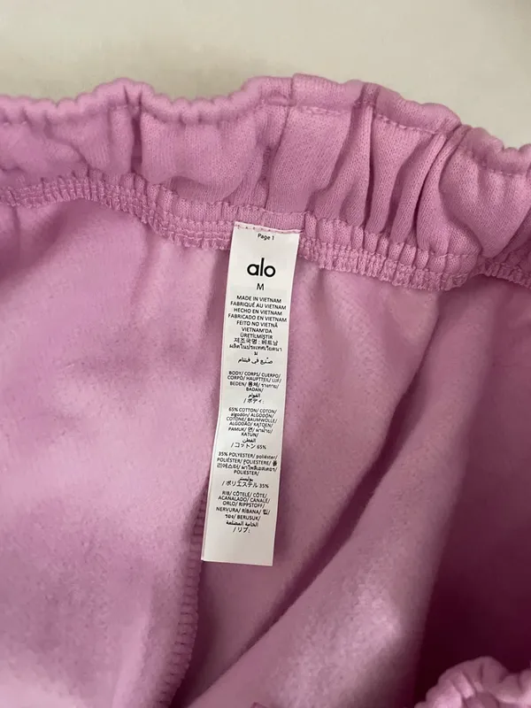 Alo Yoga NWT Accolade Straight Leg Sweatpants Candy Heart Pink Size M - Image 6