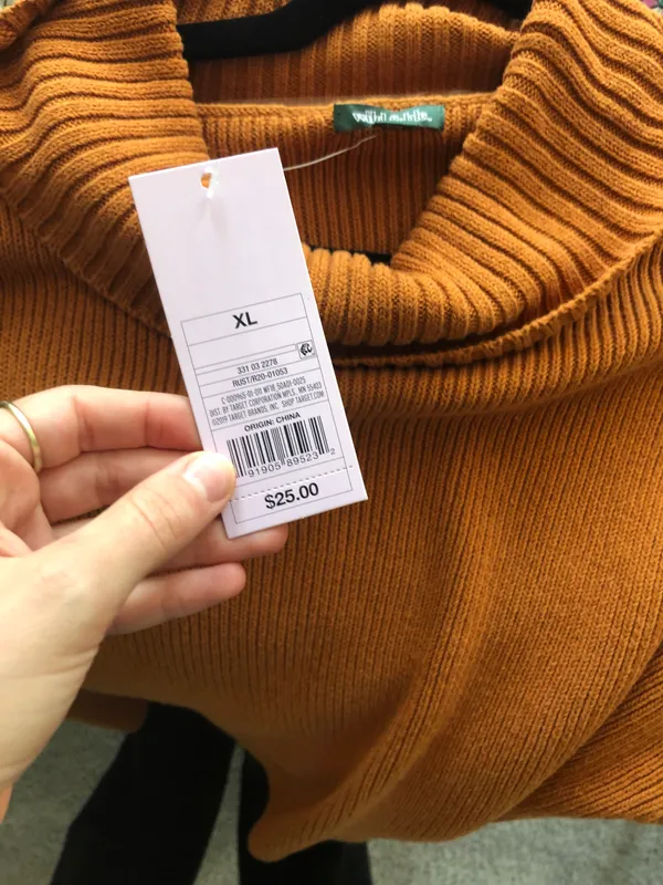 Orange Sweater Size XL - Image 2