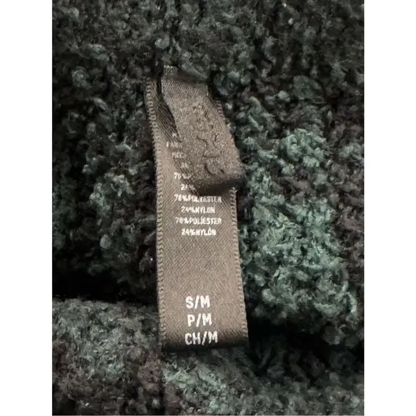 Skims Cozy Knit Fuzzy Plaid Pants Green Black Women’s Medium - Image 4