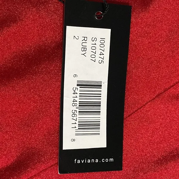 Faviana Ruby Backless Bodycon Dress Size 2 - Image 13