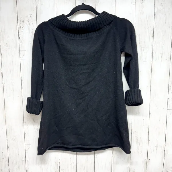 Vintage Walt Disney Sweater Women Sz Medium Black Graphic Long Sleeve Turtleneck - Image 7