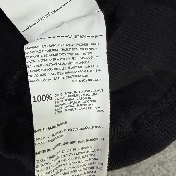 Reserved‎ Flared Sweatpants Size M Black Cotton Jersey Lounge Comfort Athleisure - Image 12