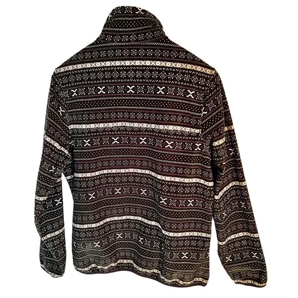 Jachs Cabin Sweaters Jachs Cabin Black White Fleece Pullover Sz Small - Image 2