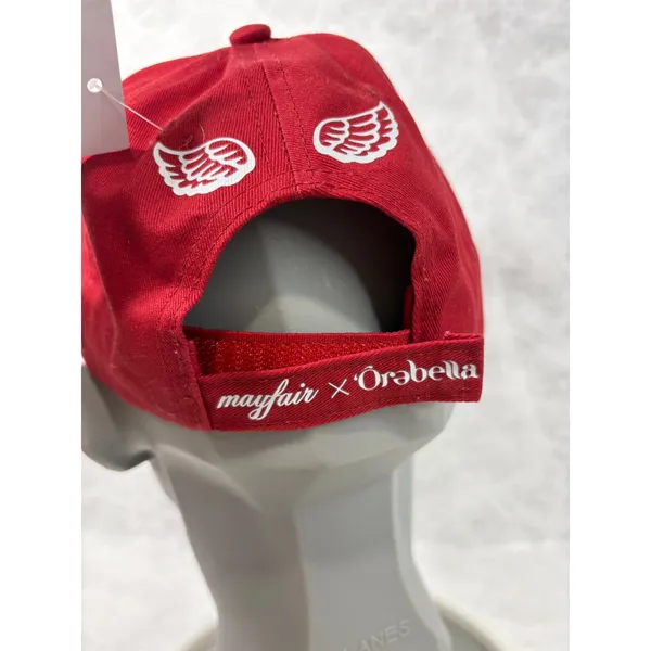 Mayfair Group x Orebella Aura Donor Trucker Hat Red Cream Embroidered NWT OS - Image 5