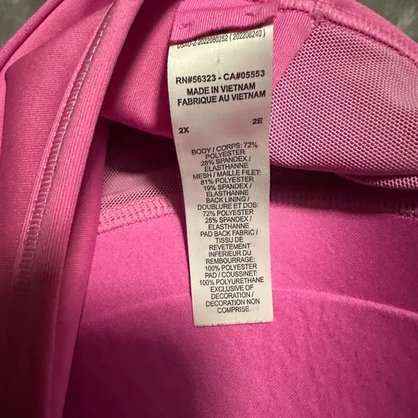 2x Pink Nike Swoosh Medium Padded Sports Bra. - Image 3