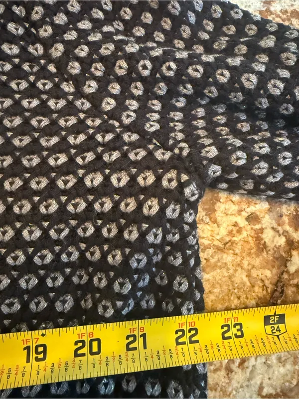 Banana Republic Womens XL Knit Button Front Geometric sweater Cardigan Pockets - Image 7