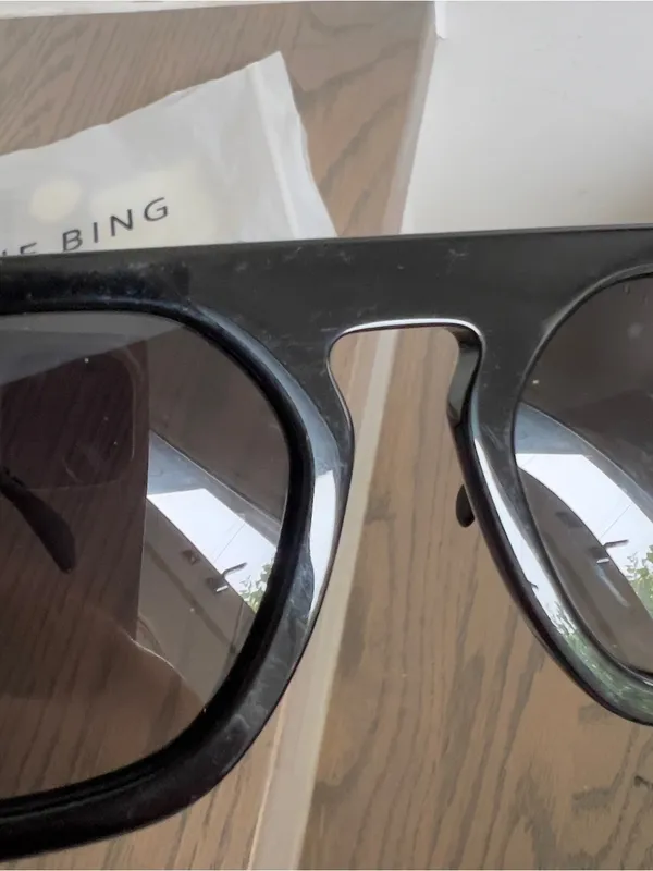 Anine Bing Preston Sunglasses in Black - Image 10