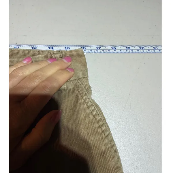 J.Crew Corduroy Trousers Women Tan Brown Y2K flare Leg Pants Style Preppy - Image 6