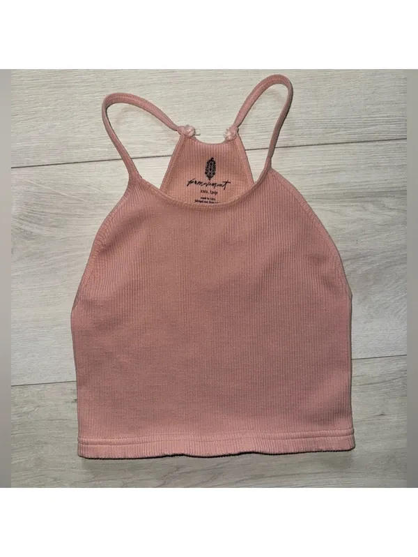 Free People Movement Happiness Runs Long Ribbed Crop tank size xs/s - Image 3
