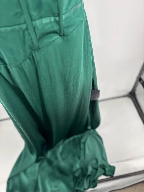 Lulus Extraordinary Presence Satin Strapless Maxi Dress 2X Dark Green NWT - Image 15