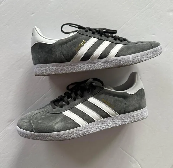 Adidas Gray Gazelle Sneakers 10.5 - Image 5