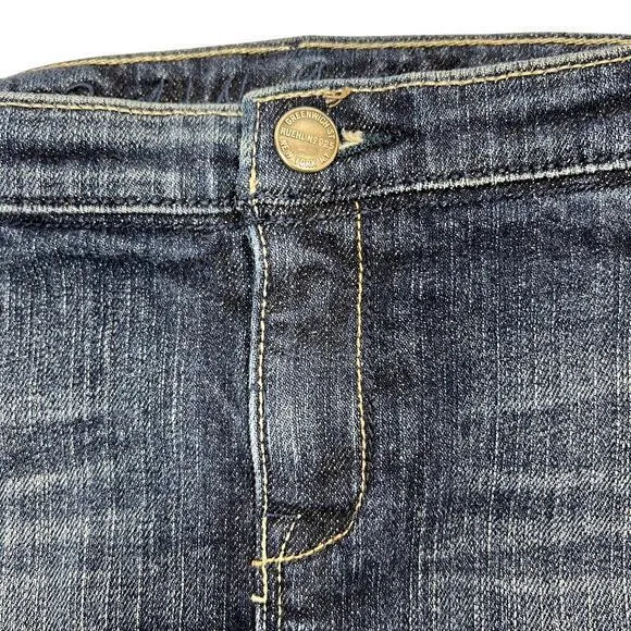 Abercrombie Y2K Low-Rise Mini Jean Skirt Sz‎ 27" Dark Wash Grunge Punk Ruehl 925 - Image 7