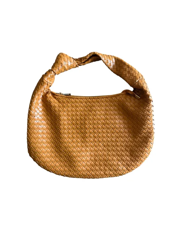Melie Bianco Brigitte Handle Bag Carmel Vegan Leather Quiet Luxury - Image 3