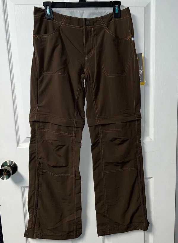 Mountain Hardwear Convertible Corsica Pants Shorts Outdoor hiking brown cargo - Image 2