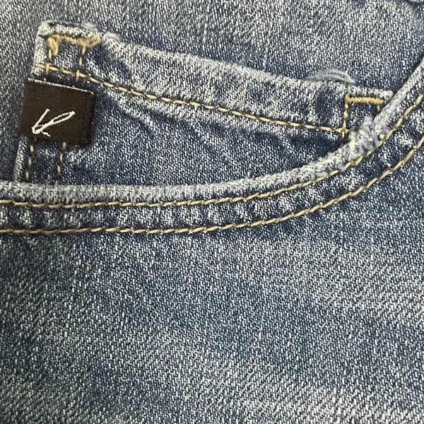 Kancan Distressed Cut Off Denim Shorts Size 5 SZ 6 Jean Double Button - Image 4