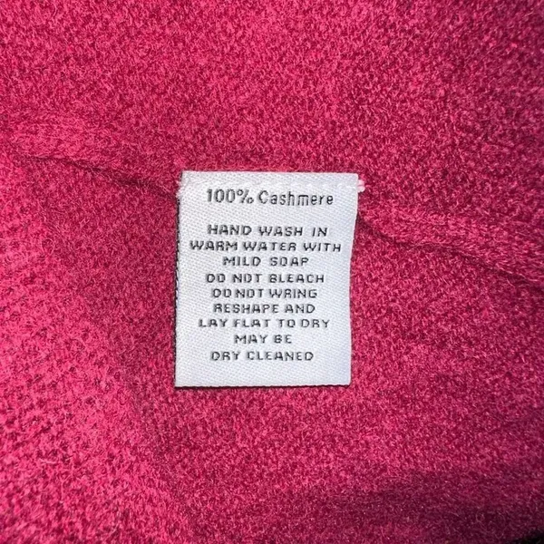Claudia Nichole cashmere red cozy luxe M cardigan - Image 5