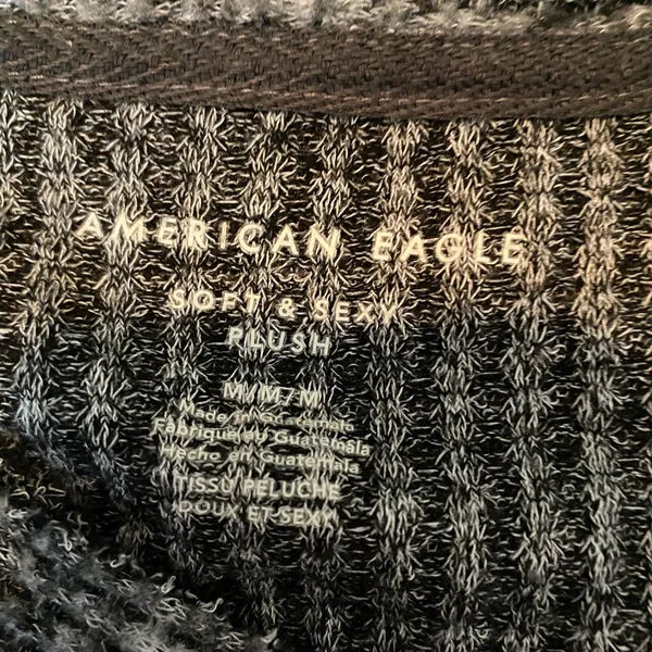 American Eagle Gray buttoned sweater - Image 2