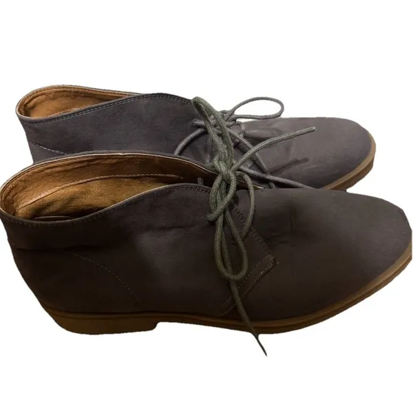 American‎ Eagle Outfitter Booties Sz 10M Tan Faux Suede CHUKKA BOOT BOHO - Image 2