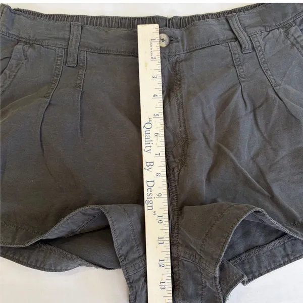 Aerie Charcoal Grey Cotton Lyocell High Waisted Shorts‎ XL Momcore Minimalist - Image 14