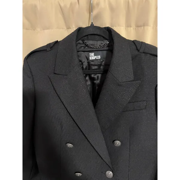 The Kooples Straight wool-blend blazer - Black- Size 36 / US 4 - Image 5